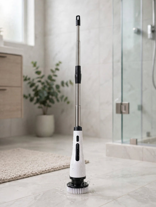 QEVUNIA ALTIA limpiando el baño
